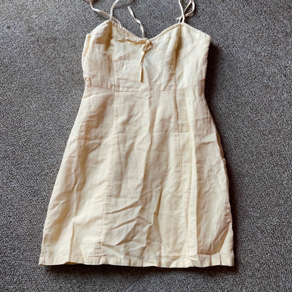 Yellow baby doll dress